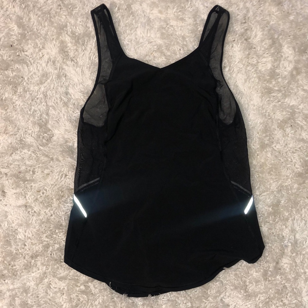 LuluLemon mesh cross back tank top